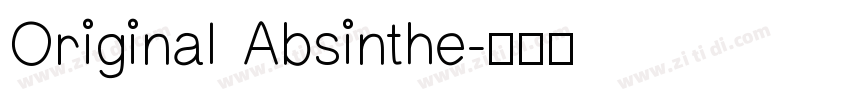 Original Absinthe字体转换